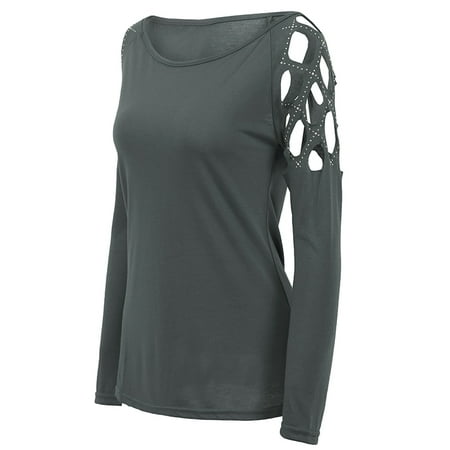 Winsummer Plus Size Tshirt Women Hippie Soul T-Shirt Long Sleeve Tee Shirts Casual Loose Tunic Shirt Tops Blouse
